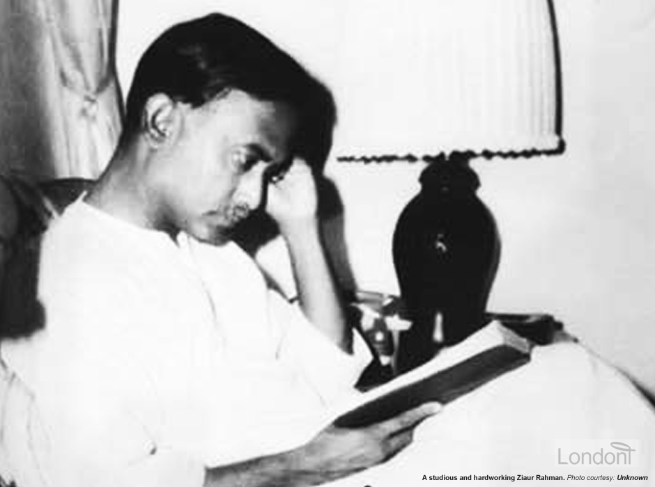 Ziaur Rahman studying