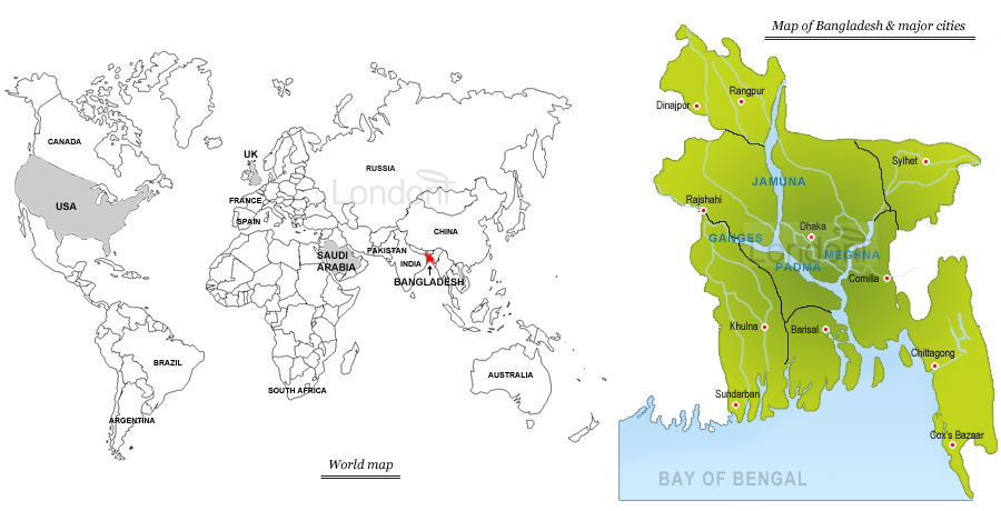 Map of Bangladesh